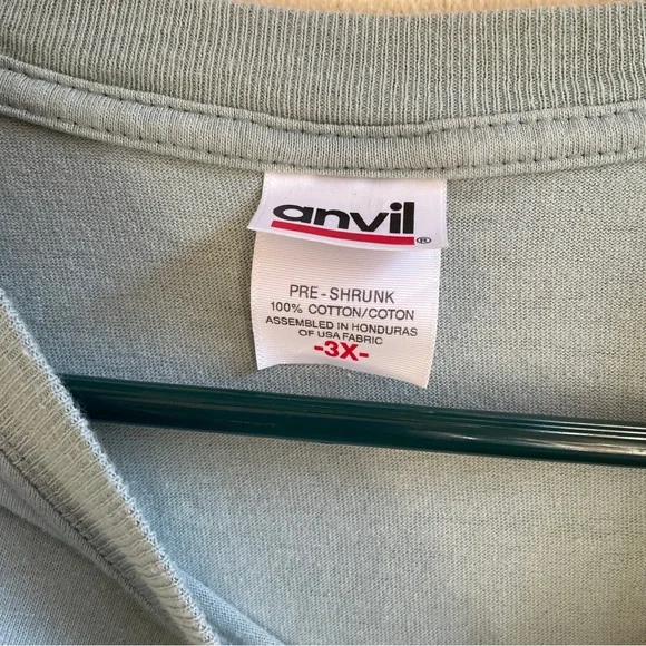 Vintage New Jersey Blue Fish Barnegat Light Tshirt. Mint Green. Anvil Tag. 3XL - Picture 6 of 9